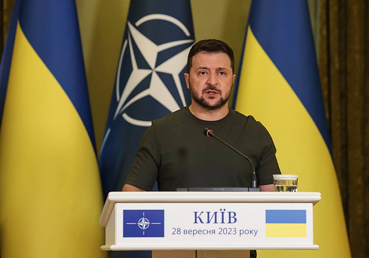 El presidente ucraniano, Zelenski