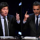 Massa saca ventaja en el debate ante un Milei nervioso: «Tus nuevos socios te abandonaron»