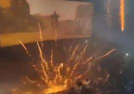 Caos en un cine de la India por el lanzamiento de fuegos artificiales dentro de una sala