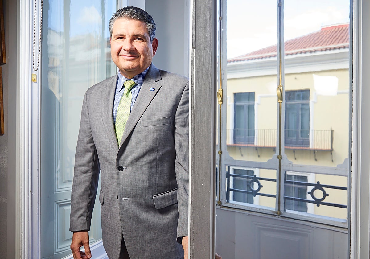 Juan Sebastián Chamorro, durante la entrevista en Madrid
