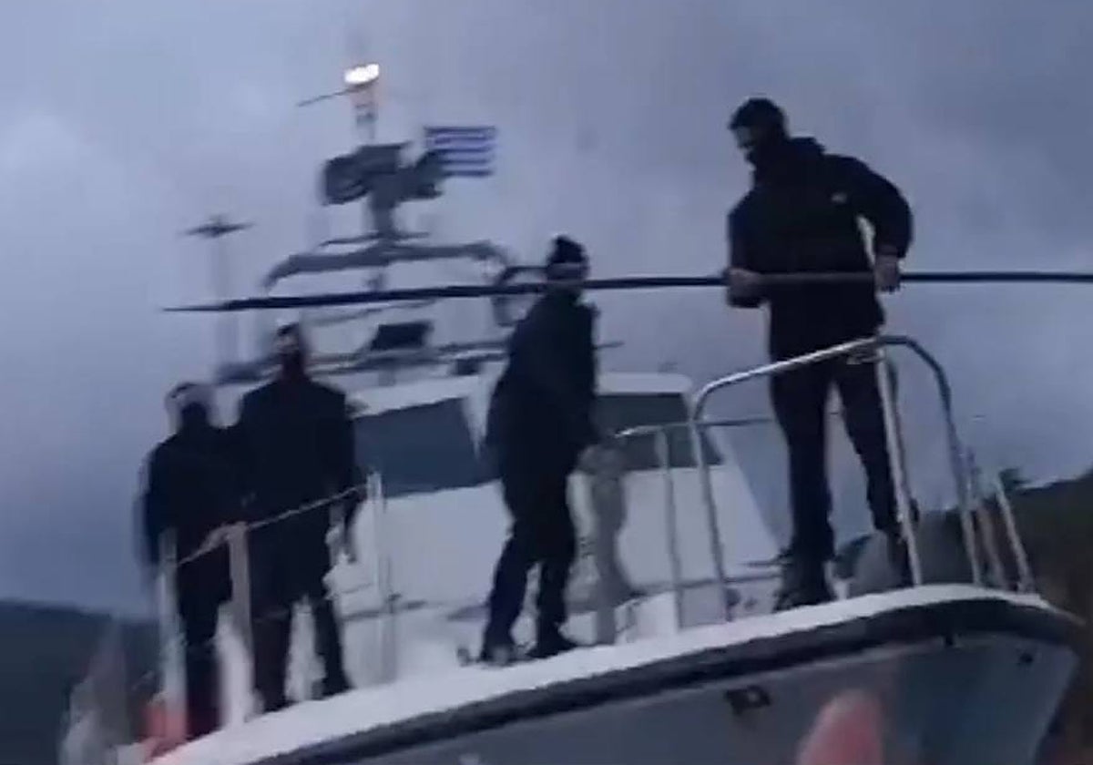 Captura del vídeo difundido por la ONG