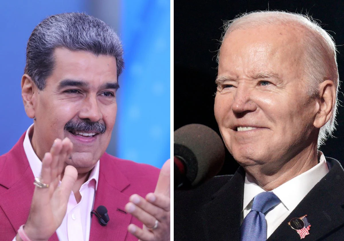 El presidente Nicolás Maduro y su homólogo estadounidense, Joe Biden