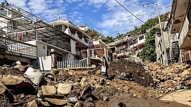 Devastación en Acapulco
