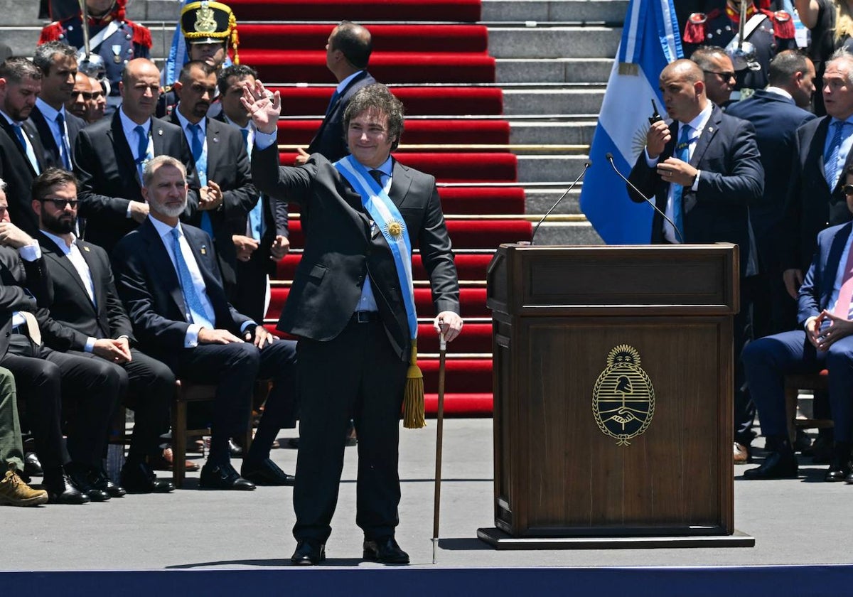 En imágenes: la toma de posesión de Milei como presidente de Argentina