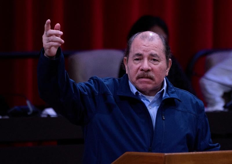El presidente de Nicaragua Daniel Ortega