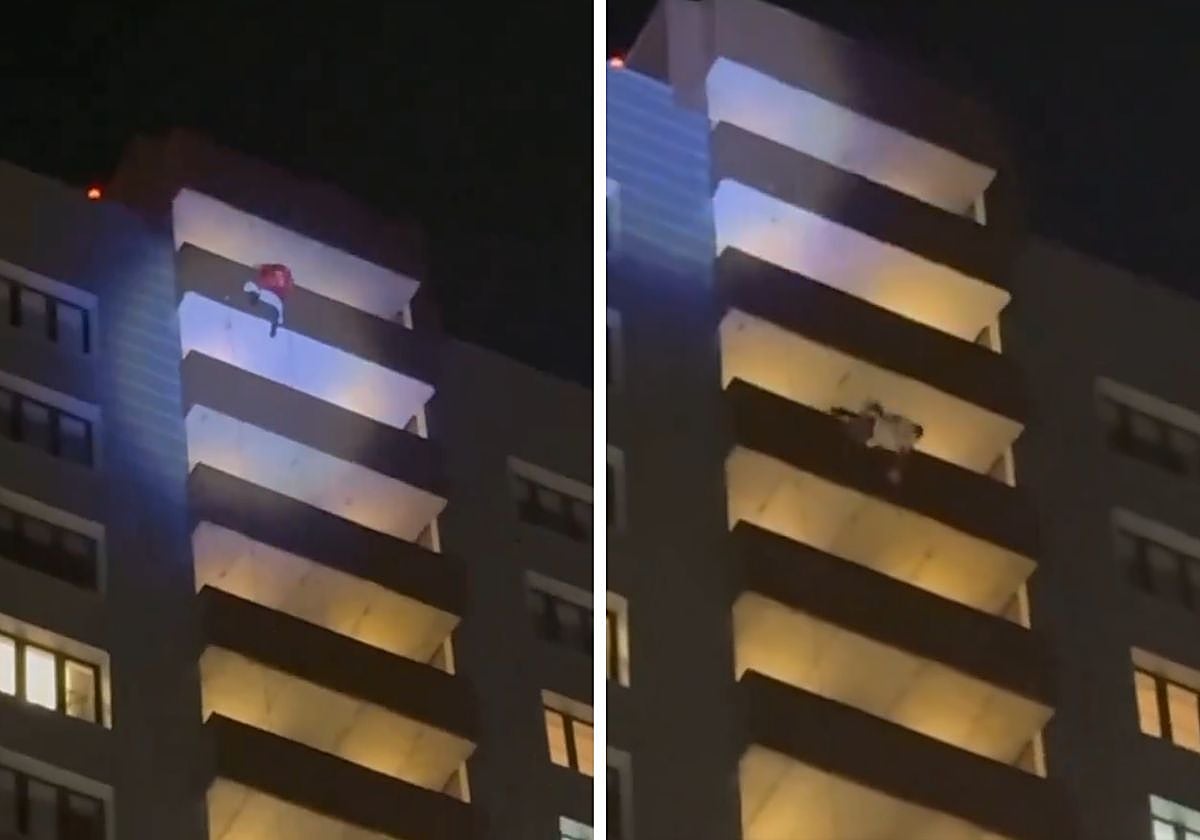 Entre la multitud que presenció el accidente se encontraban su pareja y su hijo