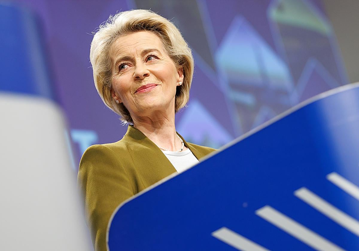 La presidenta de la Comisión Europea, Ursula Von der Leyen
