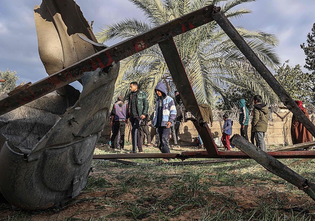 Efectos de los bombardeos israelíes en Gaza