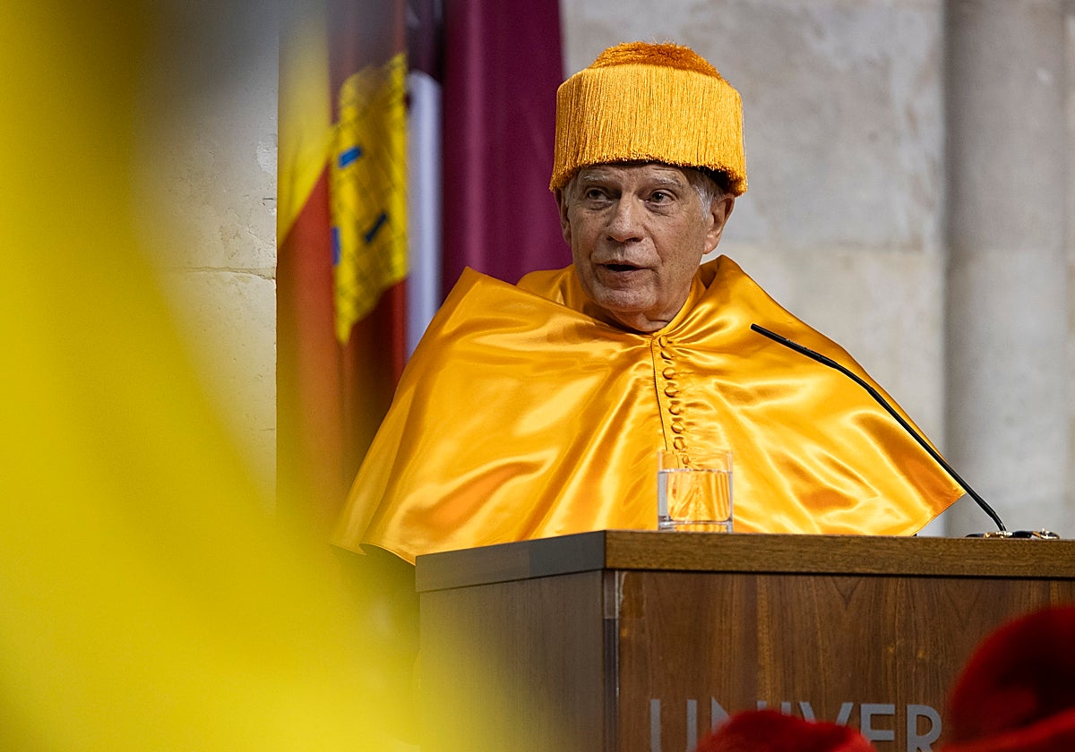 Josep Borrell, este viernes durante el acto en Valladolid