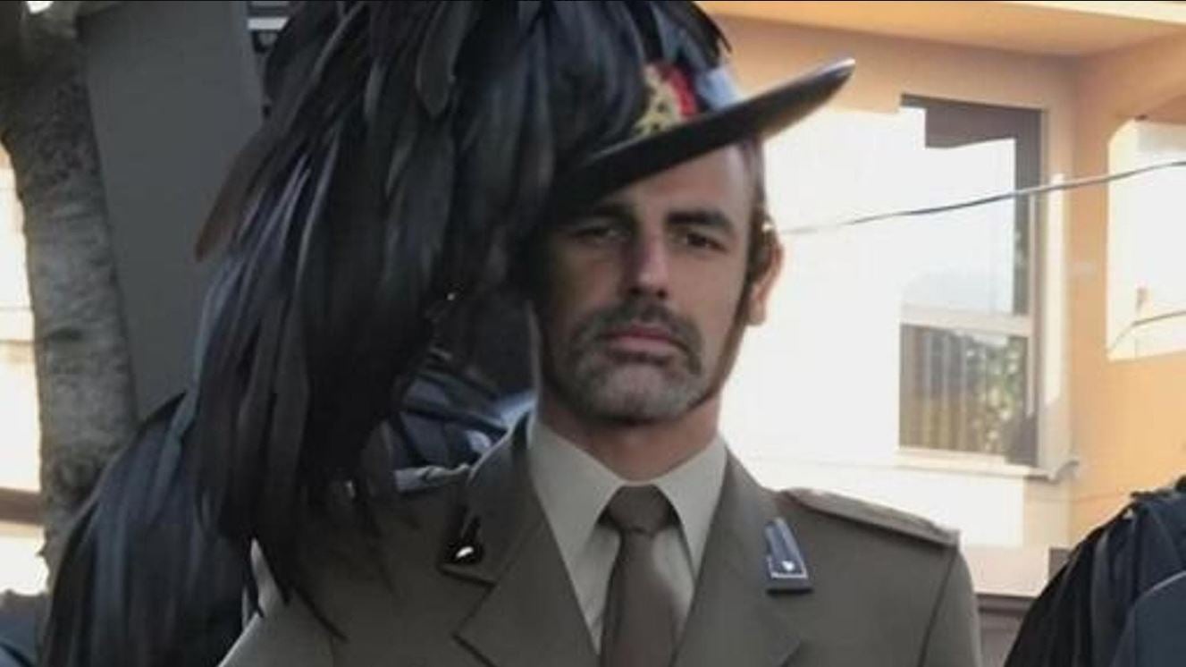El teniente coronel Claudio Castiglia, fallecido en Italia