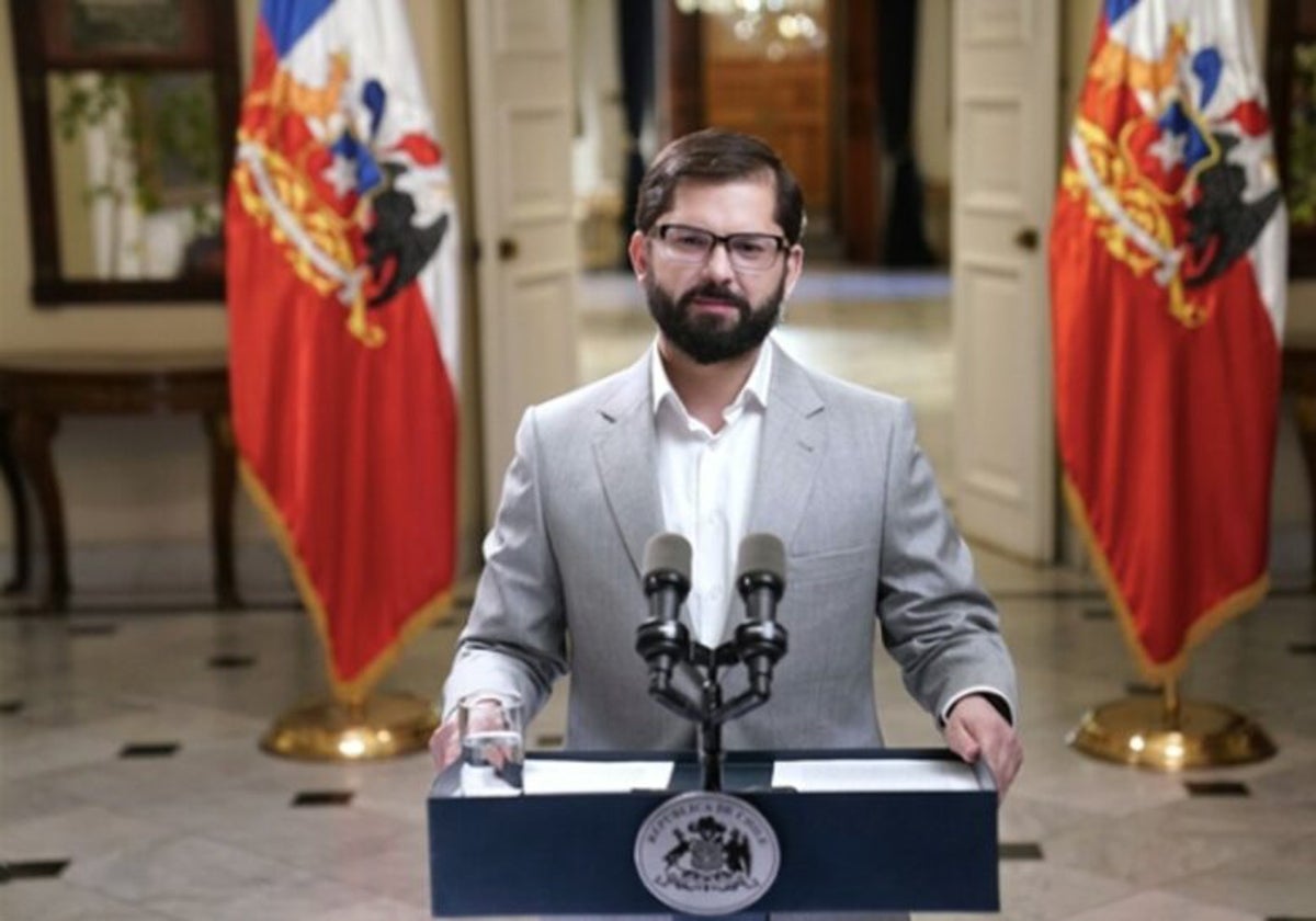 El presidente chileno Gabriel Boric