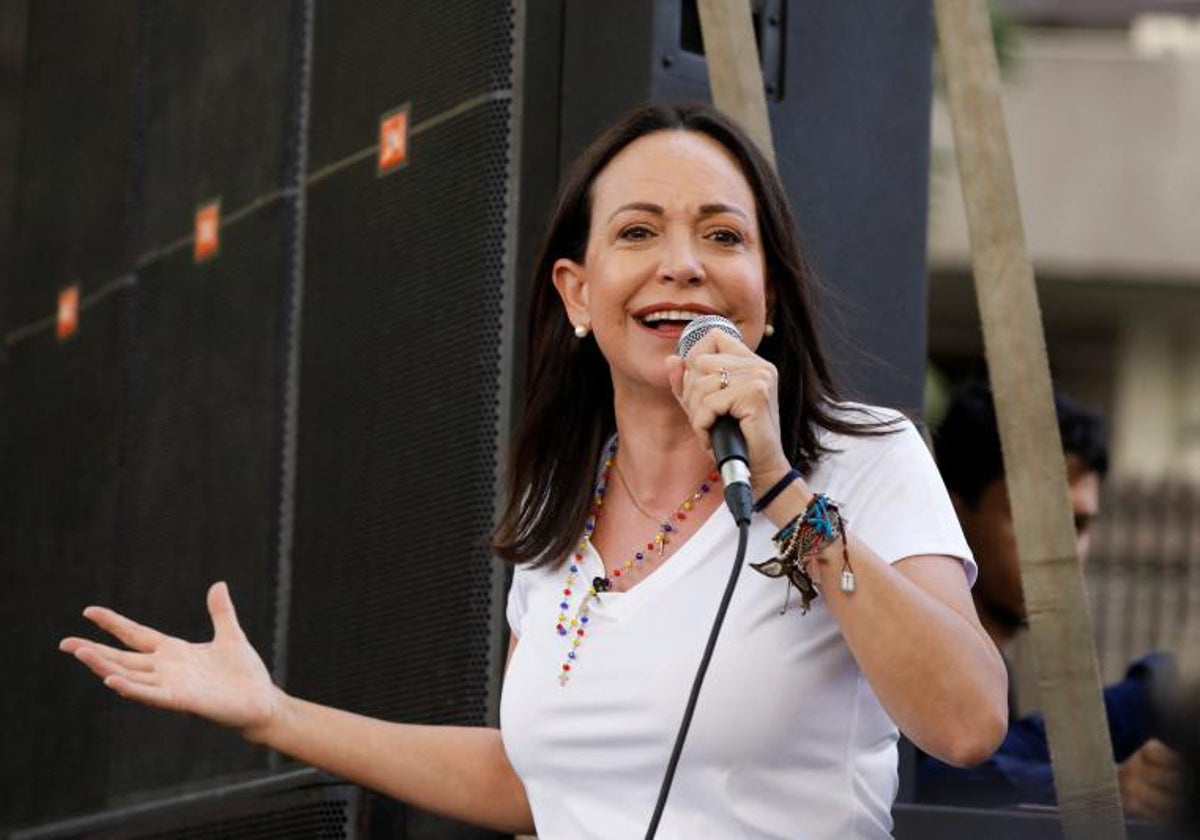 María Corina Machado: «El sistema criminal de Maduro ha elegido unas  elecciones fraudulentas»