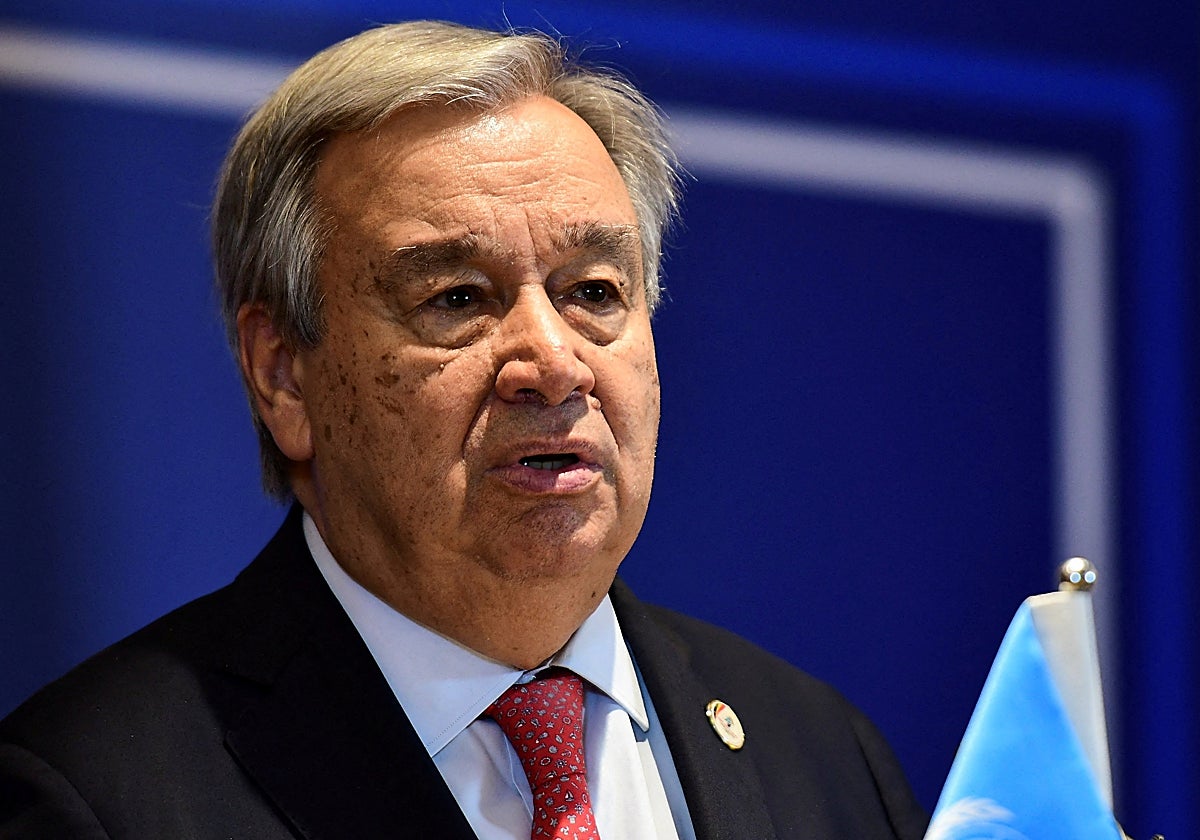 El secretario general de la ONU, António Guterres
