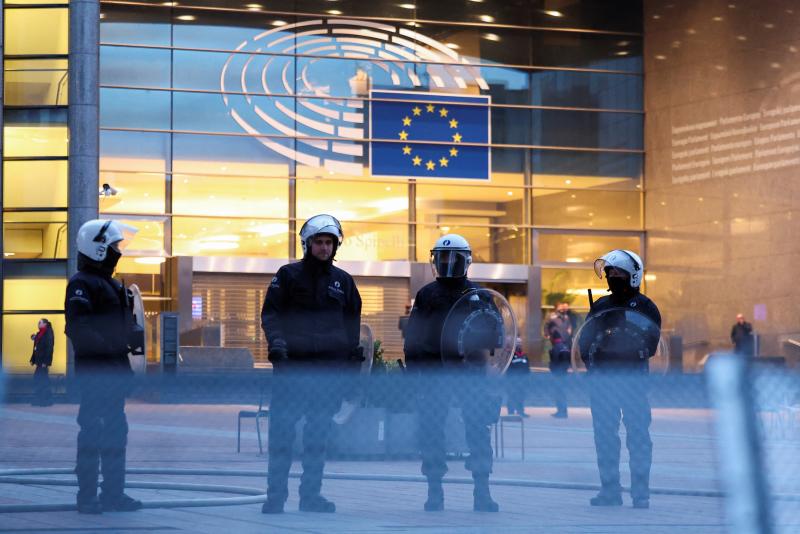 Fotogalería | Las protestas de agricultores y ganaderos en Bruselas