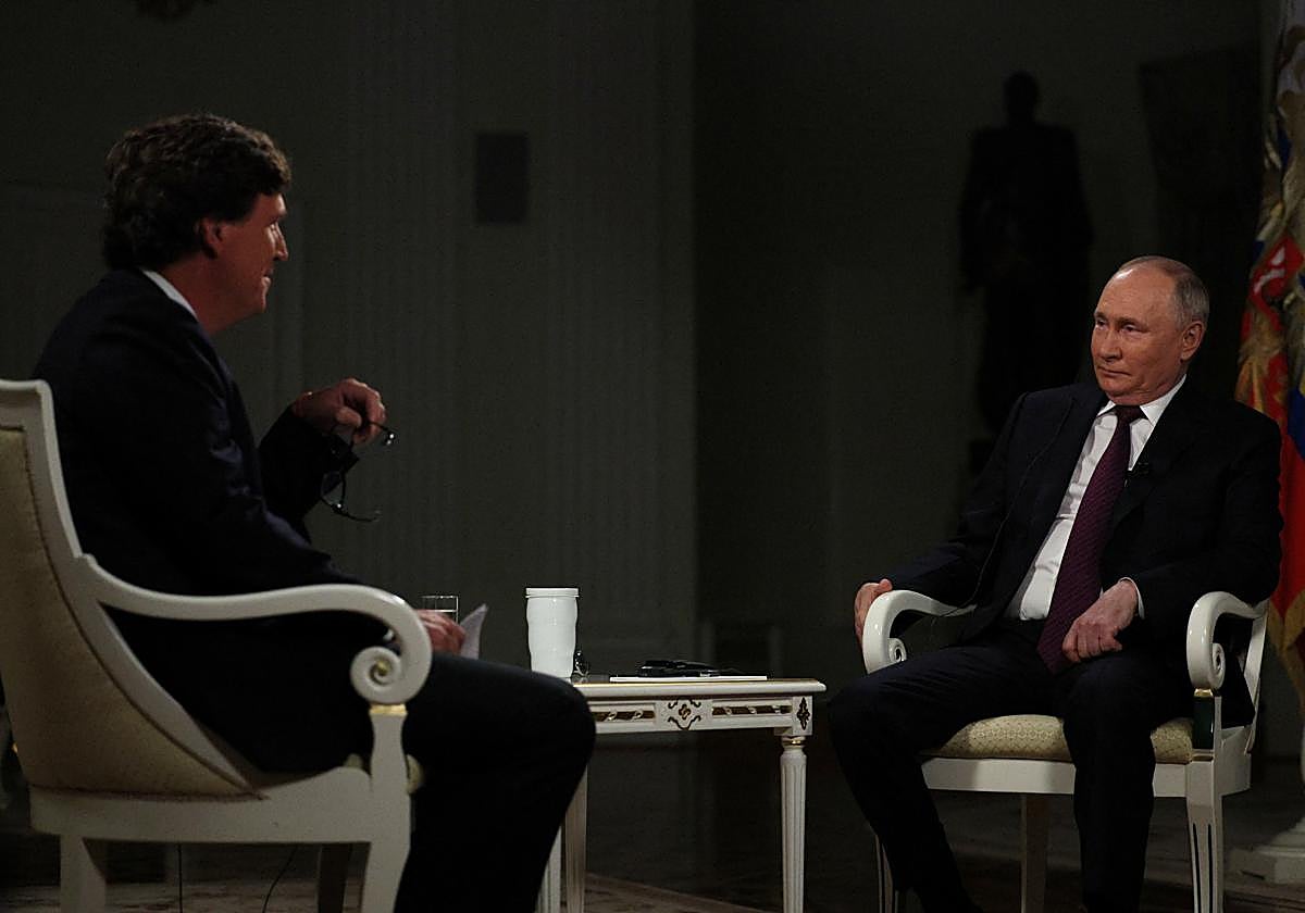 Putin y Tucker Carlson