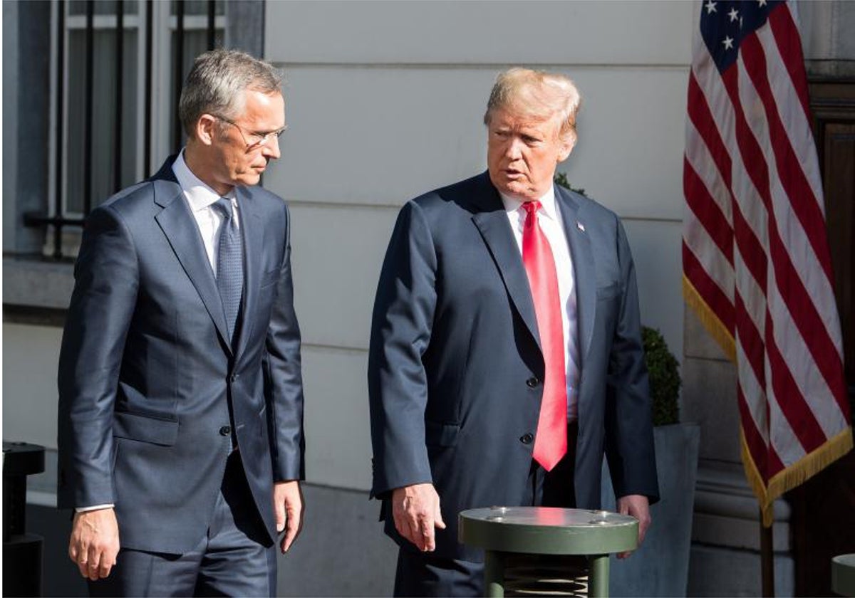 Donald Trump se reúne con el secretario general de la OTAN, Jens Stoltenberg, en una imagen de archivo