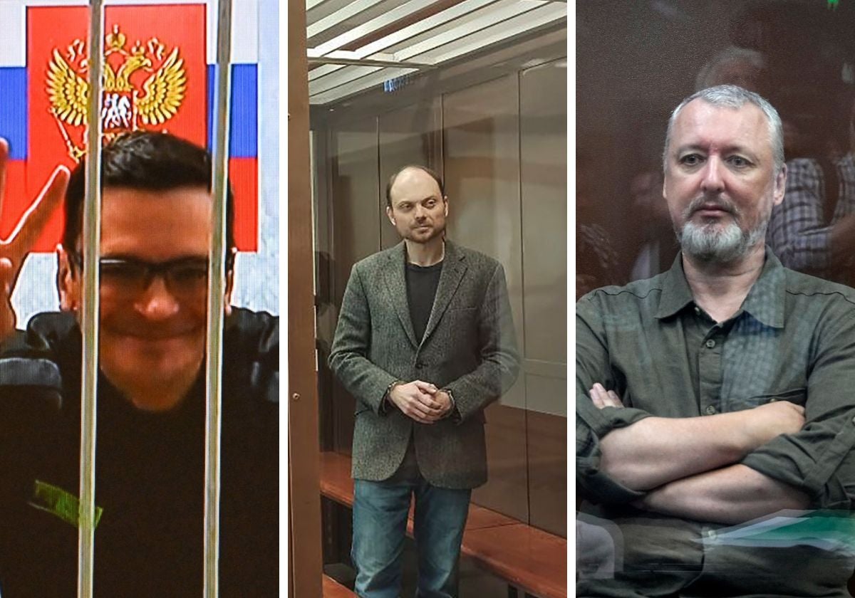 Ilya Yashin, Valdímir Kara-Murza e Igor Girkin