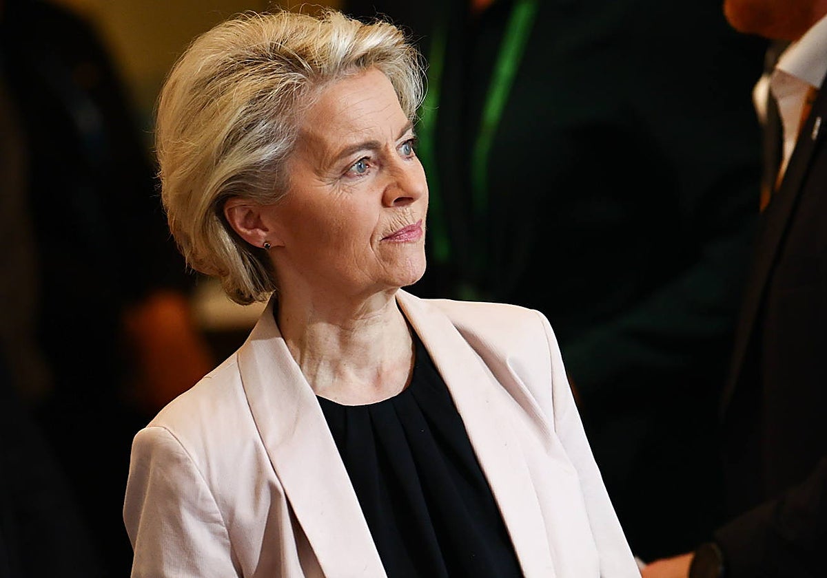 Ursula von der Leyen asiste a una mesa redonda en el hotel 'Bayerischer Hof', sede de la 60ª Conferencia de Seguridad de Múnich (MSC), en Múnich