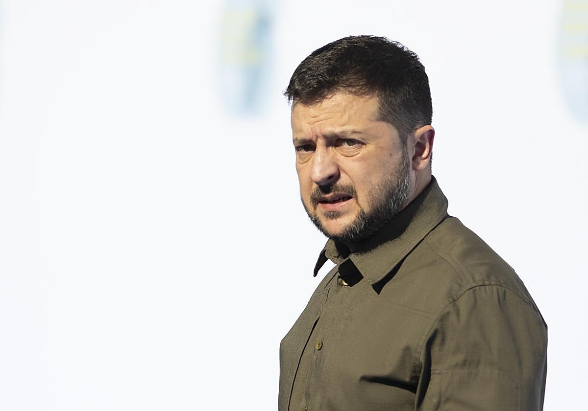 El presidente de Ucrania, Volodímir Zelenski.