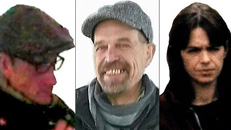 Burkhard Garweg, Ernst-Volker Staub y Daniela Klette, los tres miembros de la Baader-Meinhof
