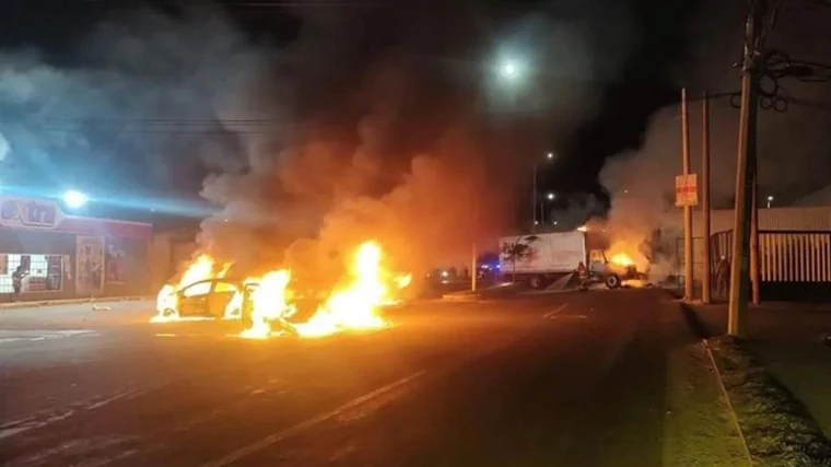 Un coche en llamas en el último mes