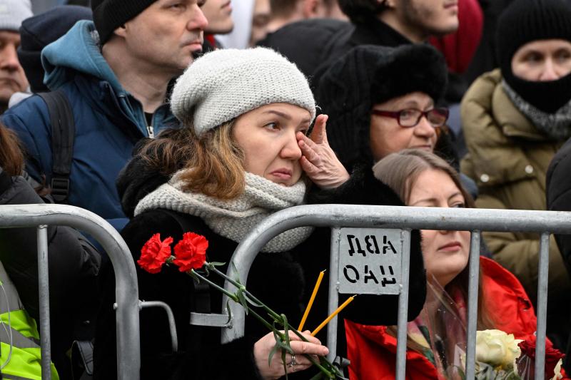 El funeral de Navalni, en imágenes