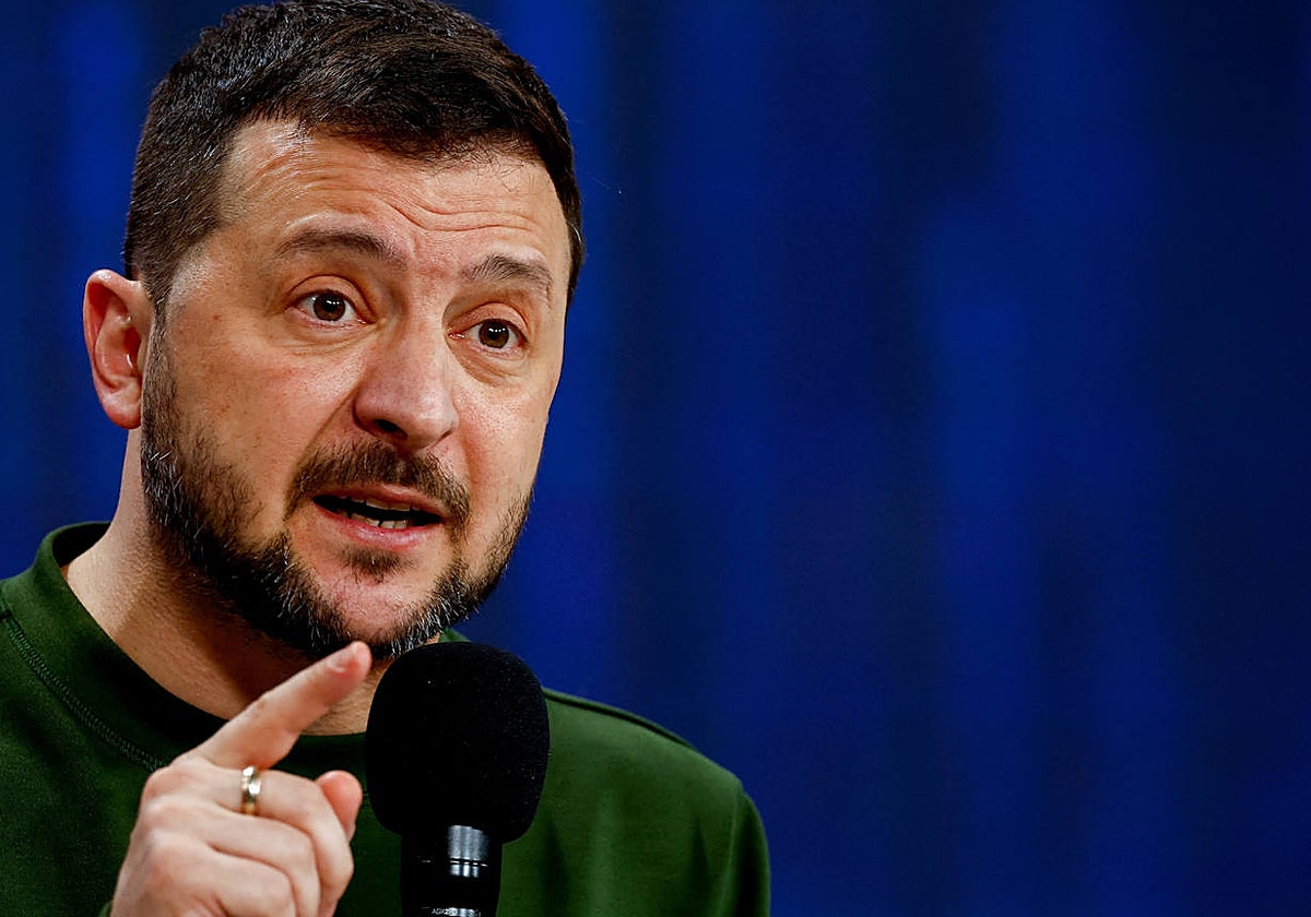 El presidente de Ucrania Volodímir Zelenski