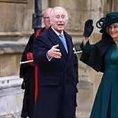 Carlos III reaparece en público en el servicio de Pascua en Windsor