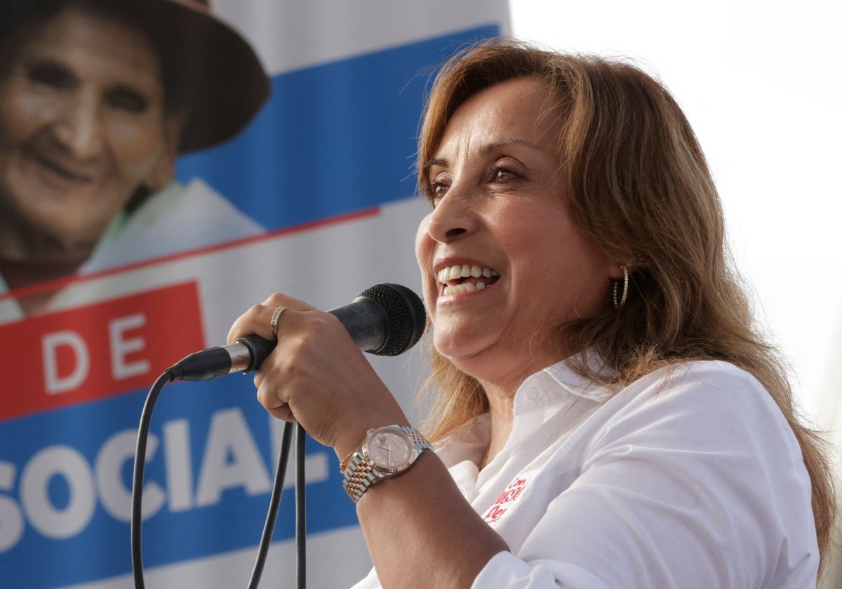 La presidenta de Perú, Dina Boluarte