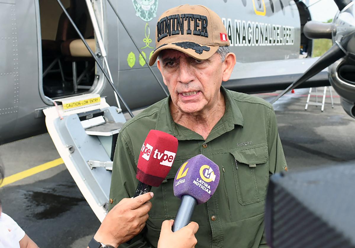 Víctor Torres a su llegada a Tumbes, en Perú, en enero de 2024