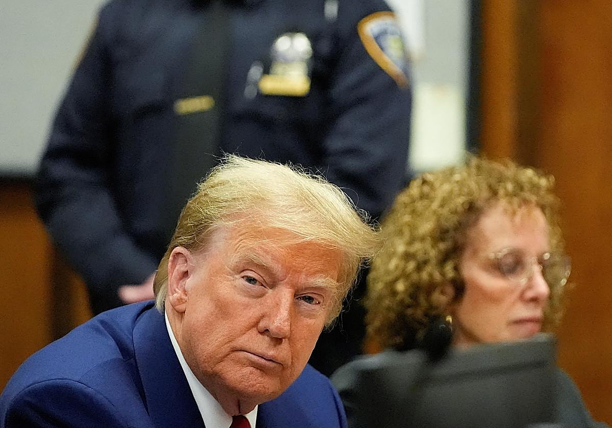Donald Trump se dirige a la Justicia en una imagen de archivo
