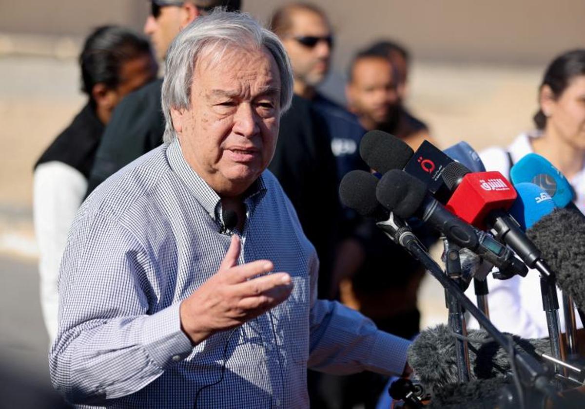 El secretario general de la ONU, Antónia Guterres