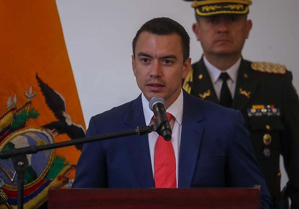 El presidente de Ecuador, Daniel Noboa