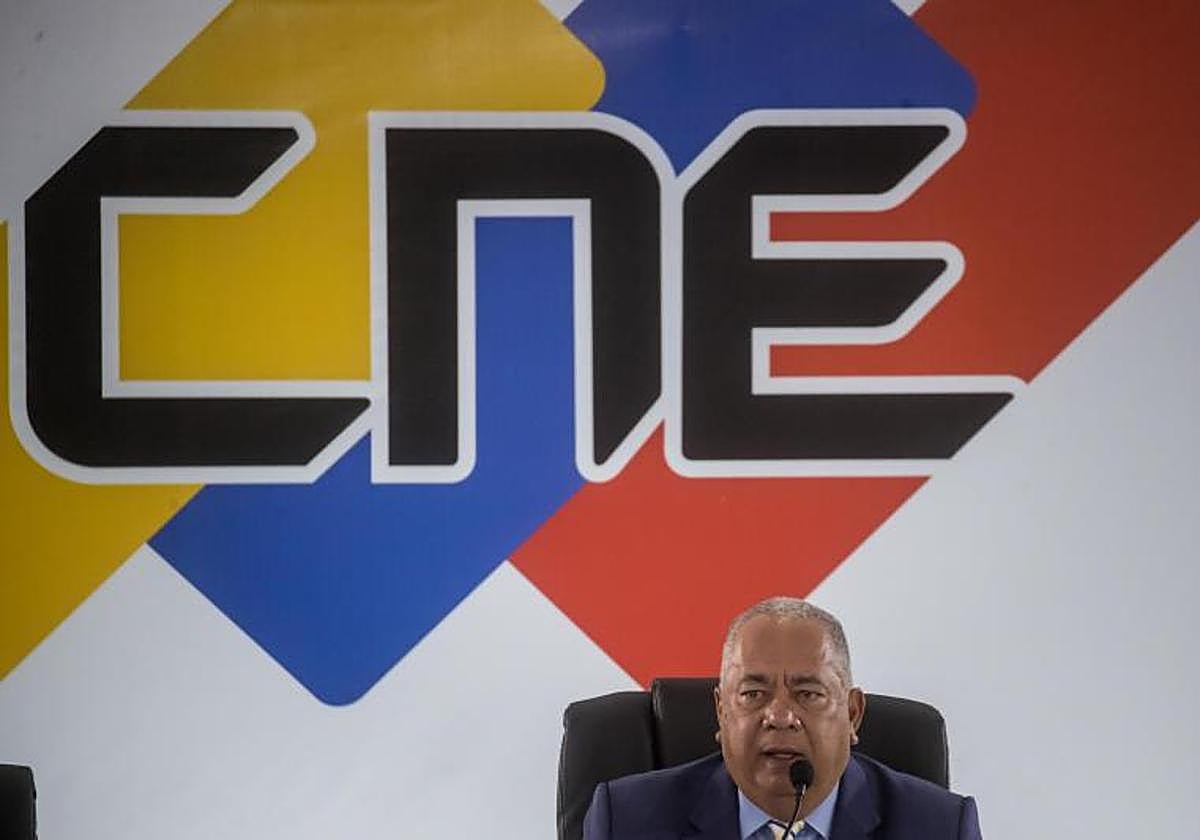 Elvis Amoroso, presidente del Consejo Nacional Electoral (CNE)
