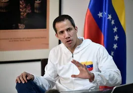 El expresidente interino de Venezuela Juan Guaidó