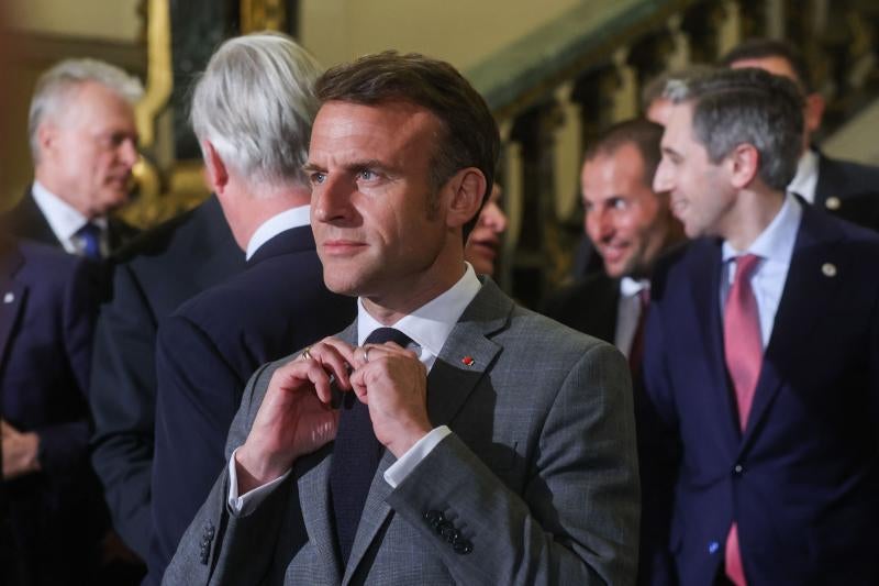 El presidente frances, Emmanuel Macron