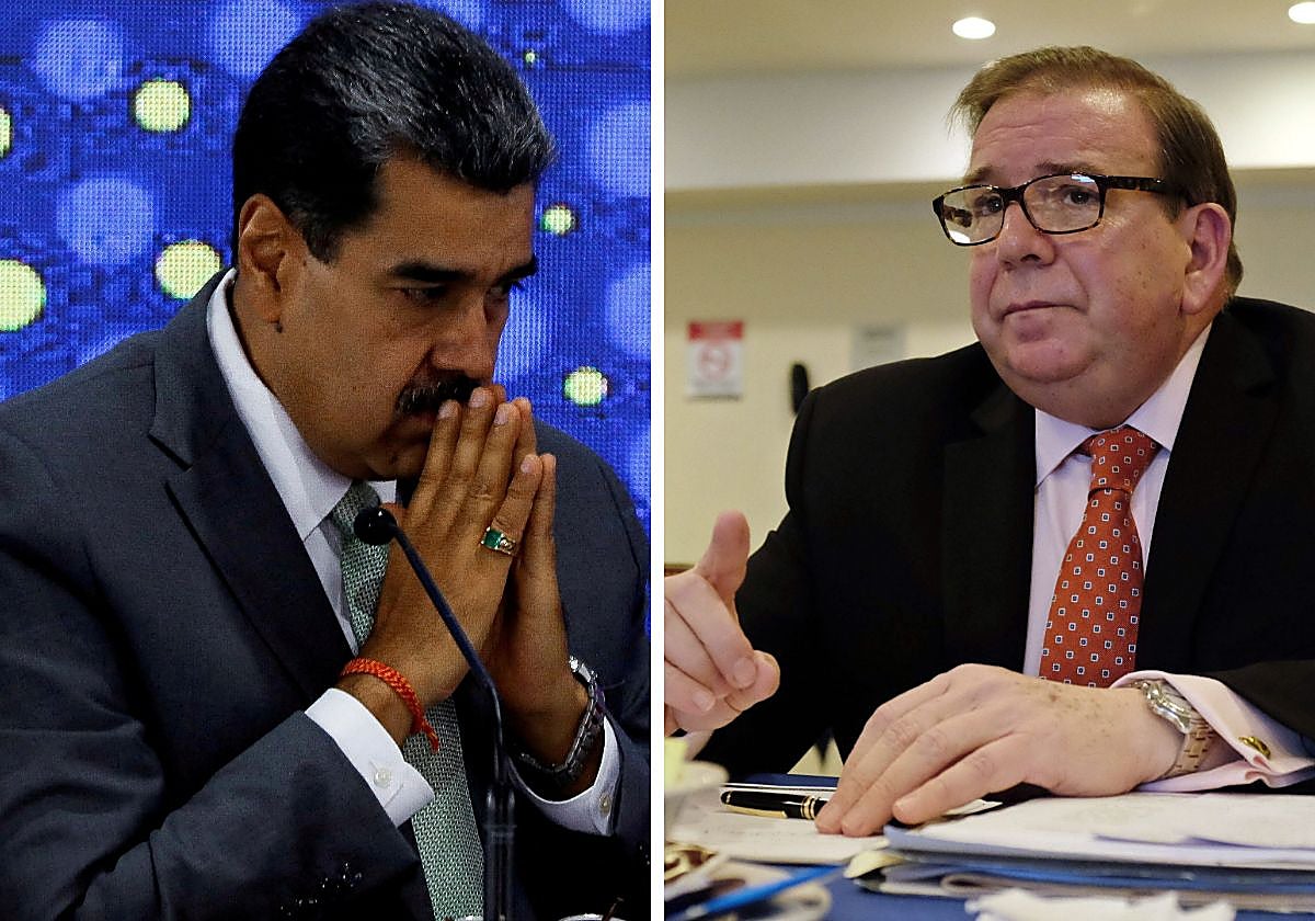 Nicolás Maduro (izquierda) tendrá que enfrentarse a Edmundo González