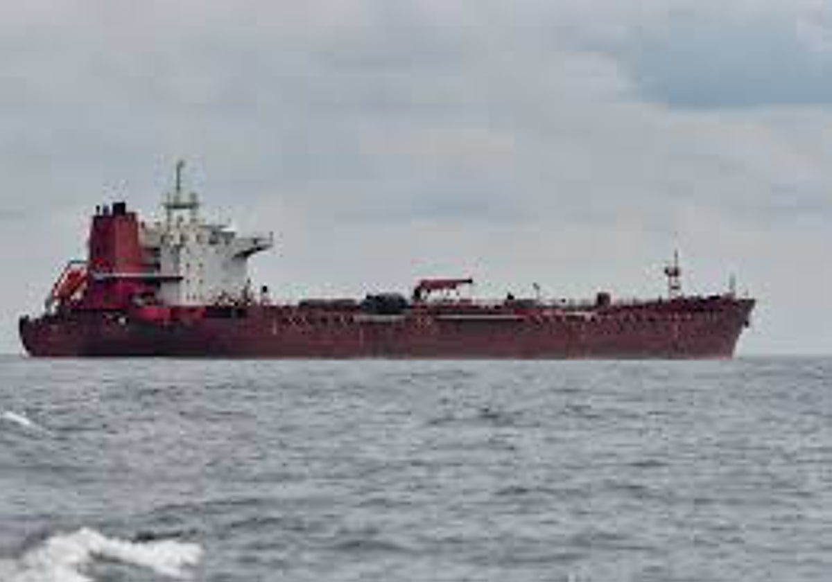 Uno de los petroleros que Rusia utiliza para transportar el crudo