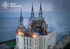 El 'castillo de Harry Potter' de Odesa tras ser alcanzado por un ataque ruso