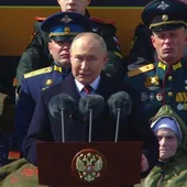 Putin, durante su discurso del Día de la Victoria