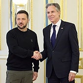 Blinken llega a Kiev en una visita sorpresa para reafirmar el apoyo de EEUU a Ucrania