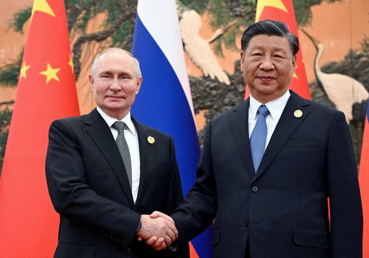 Putin y Xi Jinping durante un encuentro bilateral en Pekín, en 2023