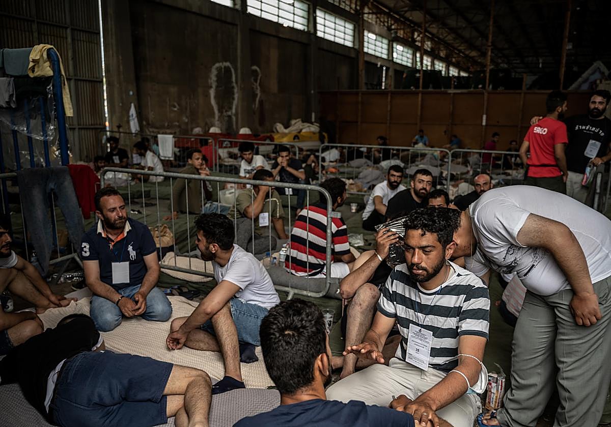 Supervivientes del naufragio.