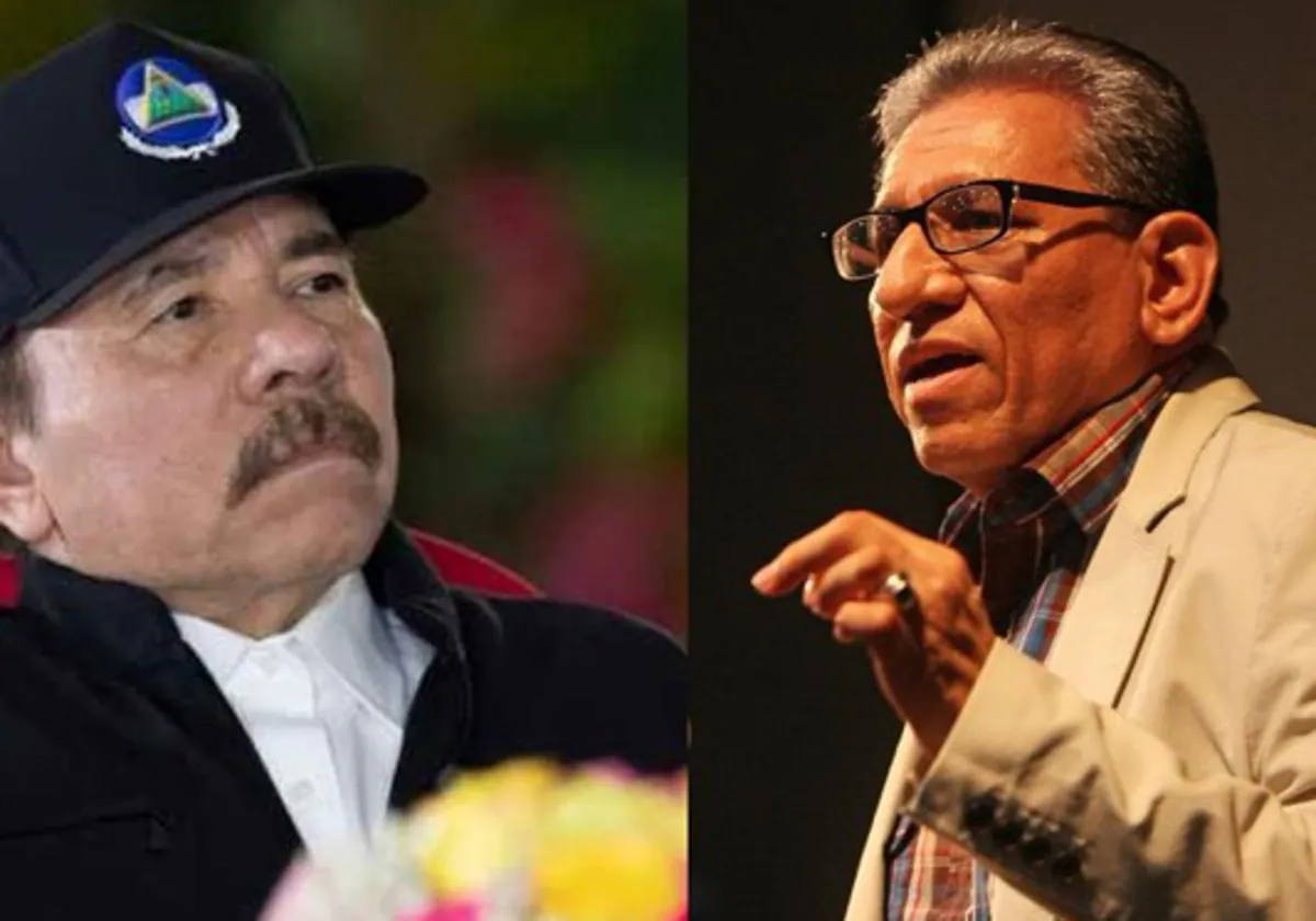 A la izquierd, Daniel Ortega, a la derecha, su hemano Humberto Ortega
