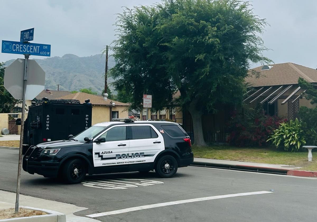 Un coche de la Policía de Azusa.