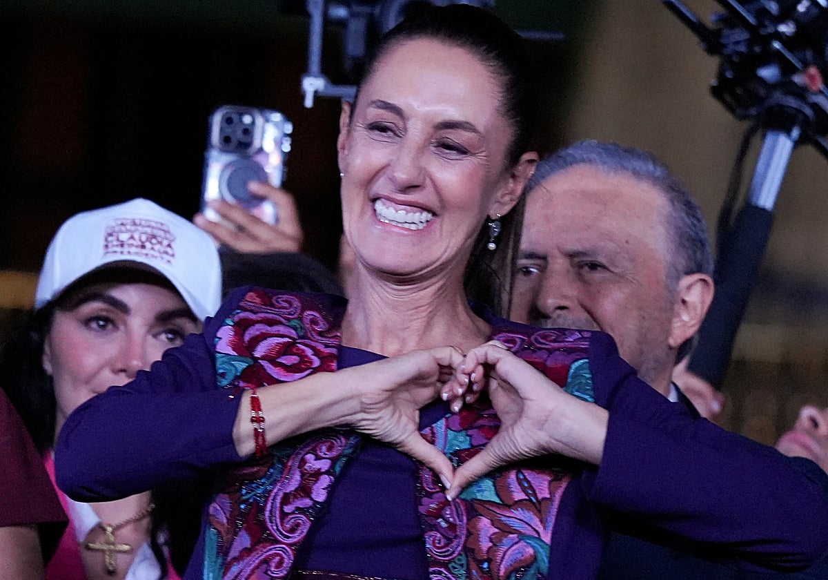 Claudia Sheinbaum, este domingo tras conocer los resultados