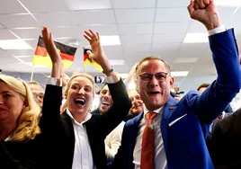 Los líderes de Alternativa para Alemania celebran su segunda posición en las elecciones europeas