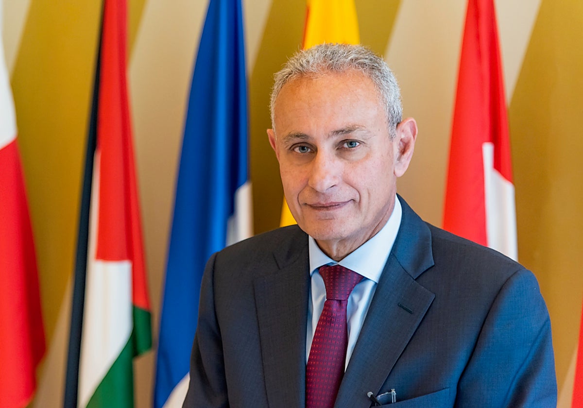 Nasser Kamel, secretario general de la Unión por el Mediterráneo, uno de los participantes en esta conferencia