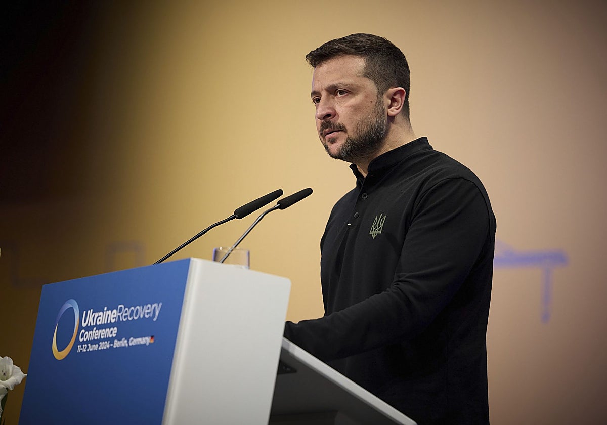 Zelenski durante su última visita a Berlín este lunes