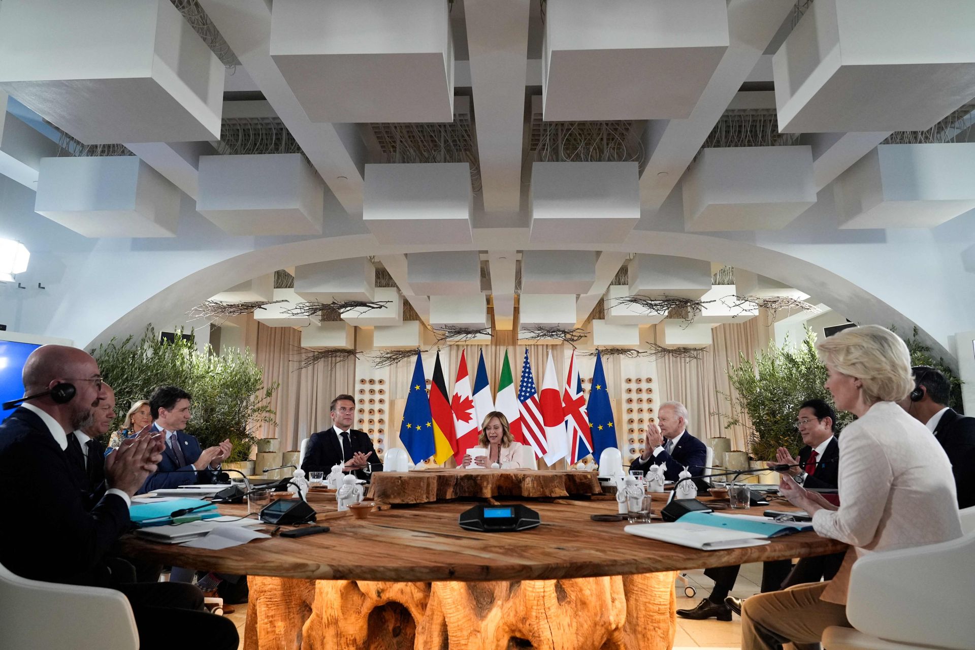 Instantánea de la reunión del G7